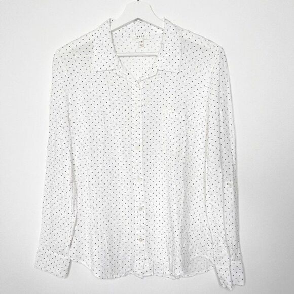 SOFT JOIE Mini Star Moon Print Button Down Top  - Picture 1 of 8